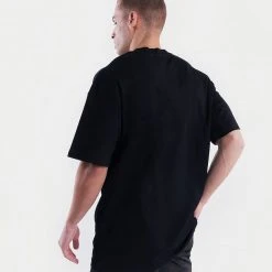 BOXRAW Men Oversized Strike T-Shirt - Black