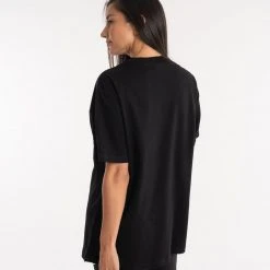 BOXRAW Women Oversized Strike T-Shirt - Black Clothing