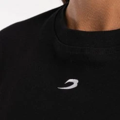 BOXRAW Women Oversized Strike T-Shirt - Black Clothing