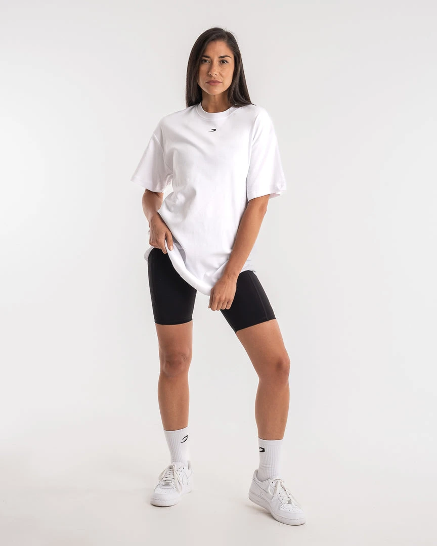BOXRAW Women Oversized Strike T-Shirt - White Clothing 2 BOXRAW Women Oversized Strike T-Shirt - White Clothing