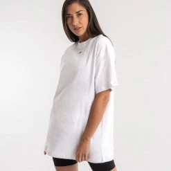 BOXRAW Women Oversized Strike T-Shirt - White Clothing 8 BOXRAW Women Oversized Strike T-Shirt - White Clothing