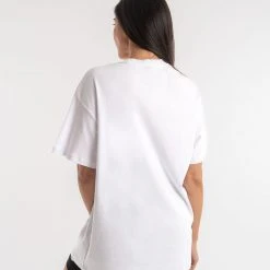 BOXRAW Women Oversized Strike T-Shirt - White Clothing 9 BOXRAW Women Oversized Strike T-Shirt - White Clothing