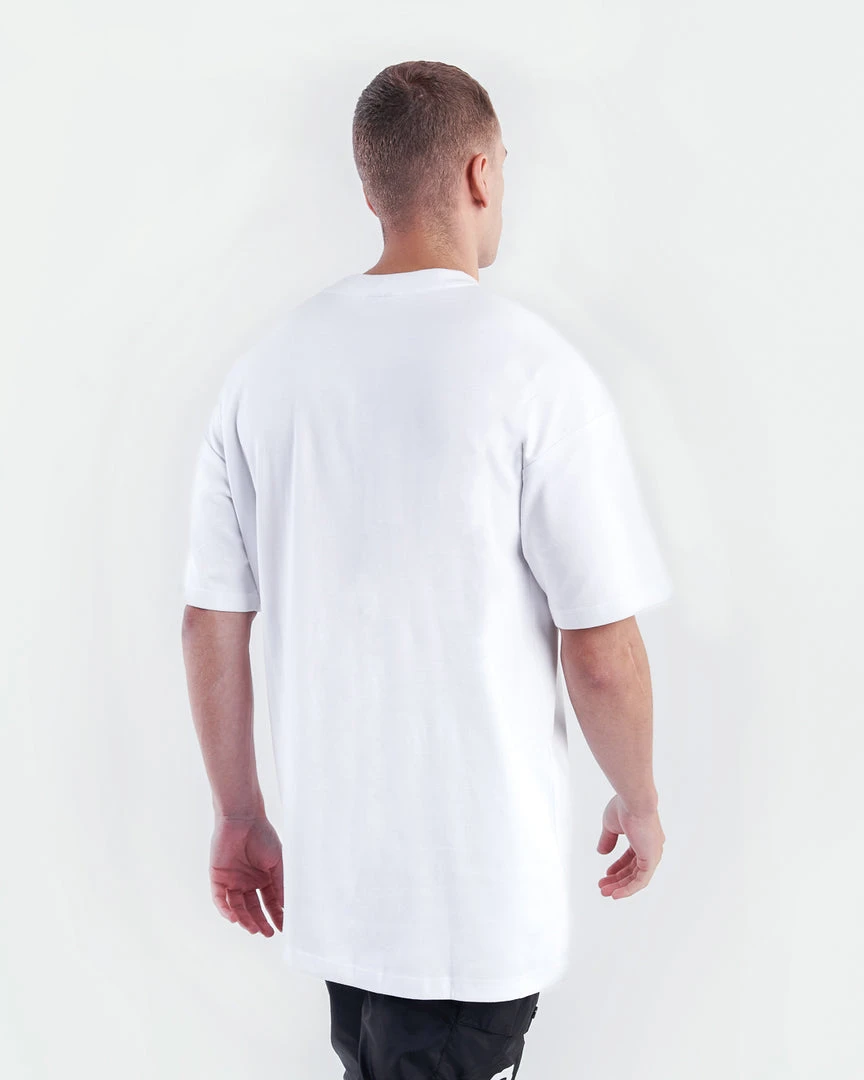 BOXRAW Men Oversized Strike T-Shirt - White Clothing 5 BOXRAW Men Oversized Strike T-Shirt - White Clothing