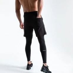 BOXRAW Men Pep Shorts (2-In-1 Training Tights) - Black Boxing Essentials