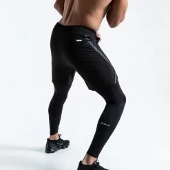 BOXRAW Men Pep Shorts (2-In-1 Training Tights) - Black Boxing Essentials