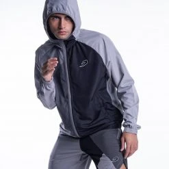 BOXRAW Men New Releases Ramos Windbreaker Jacket - Charcoal 12 BOXRAW Men New Releases Ramos Windbreaker Jacket - Charcoal