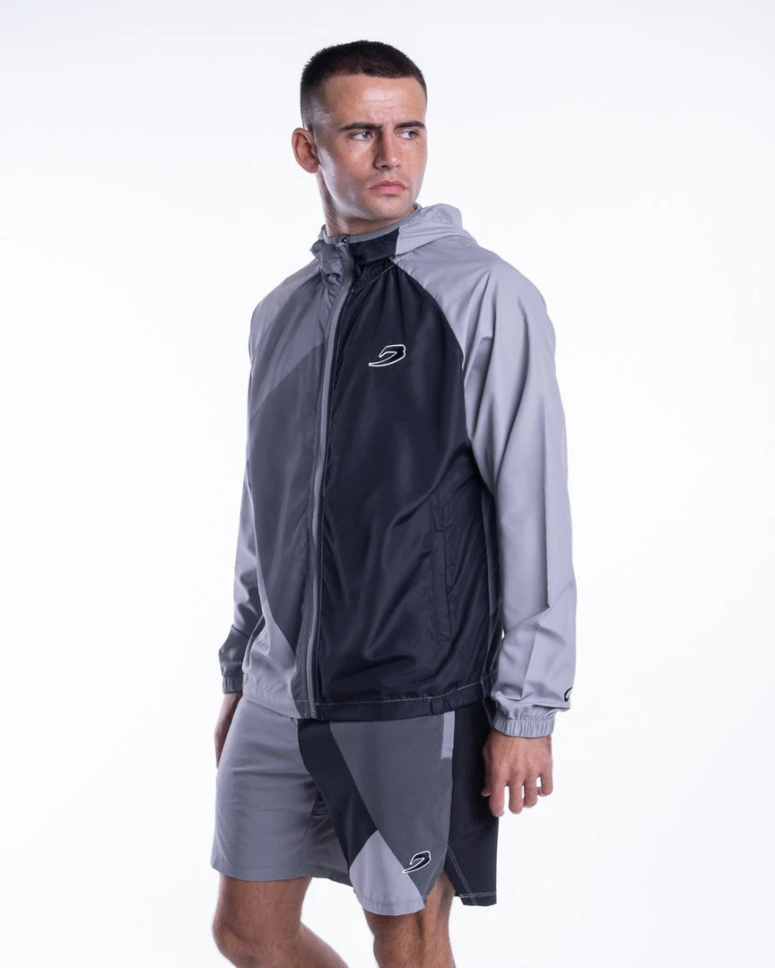 BOXRAW Men New Releases Ramos Windbreaker Jacket - Charcoal 1 BOXRAW Men New Releases Ramos Windbreaker Jacket - Charcoal