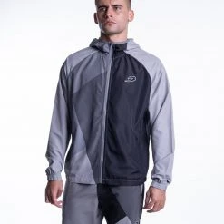 BOXRAW Men New Releases Ramos Windbreaker Jacket - Charcoal 13 BOXRAW Men New Releases Ramos Windbreaker Jacket - Charcoal