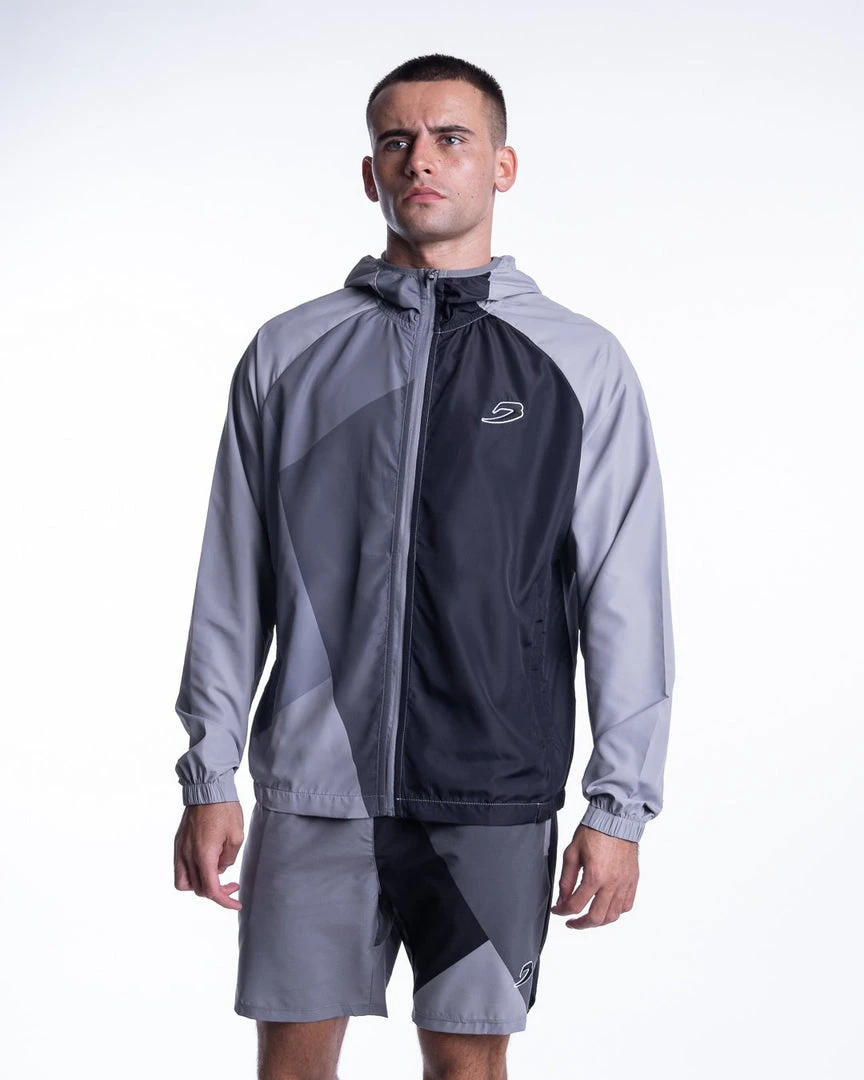 BOXRAW Men New Releases Ramos Windbreaker Jacket - Charcoal 4 BOXRAW Men New Releases Ramos Windbreaker Jacket - Charcoal