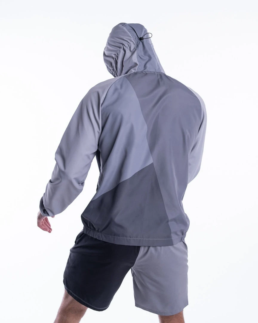 BOXRAW Men New Releases Ramos Windbreaker Jacket - Charcoal 5 BOXRAW Men New Releases Ramos Windbreaker Jacket - Charcoal