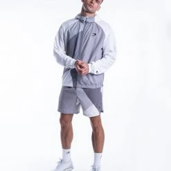 BOXRAW Men Ramos Windbreaker Jacket - Grey New Releases