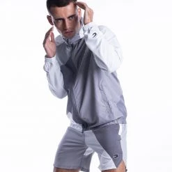 BOXRAW Men Ramos Windbreaker Jacket - Grey New Releases