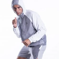 BOXRAW Men Ramos Windbreaker Jacket - Grey New Releases