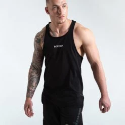 BOXRAW Men SMRT-TEC Stringer Tank - Black Clothing 12 BOXRAW Men SMRT-TEC Stringer Tank - Black Clothing