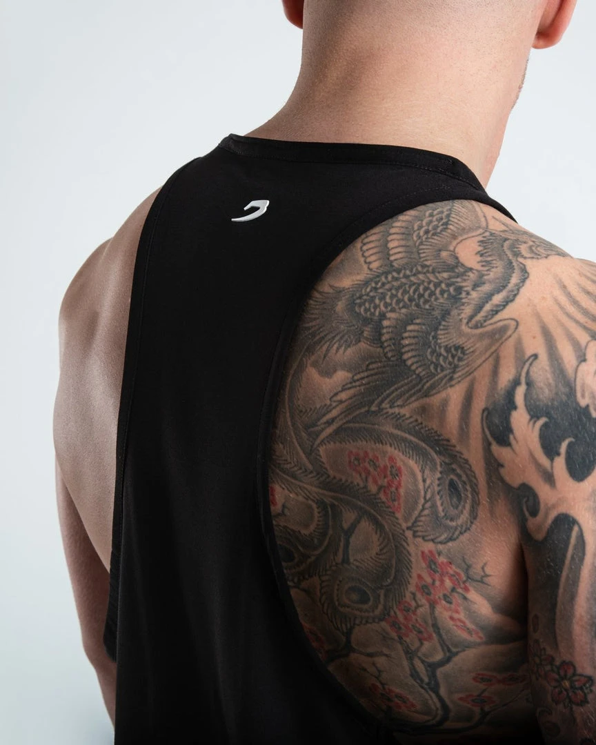 BOXRAW Men SMRT-TEC Stringer Tank - Black Clothing 5 BOXRAW Men SMRT-TEC Stringer Tank - Black Clothing