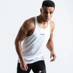 BOXRAW Men Clothing SMRT-TEC Stringer Tank - White