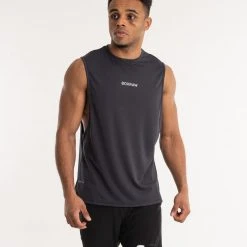 BOXRAW Men SMRT-TEC Muscle Tank - Charcoal