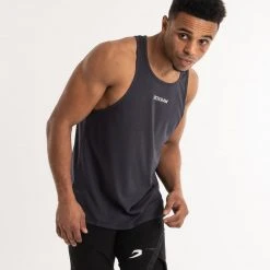 BOXRAW Men Clothing SMRT-TEC Stringer Tank - Charcoal