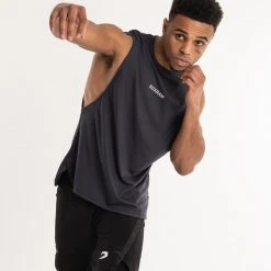 BOXRAW Men SMRT-TEC Muscle Tank - Charcoal