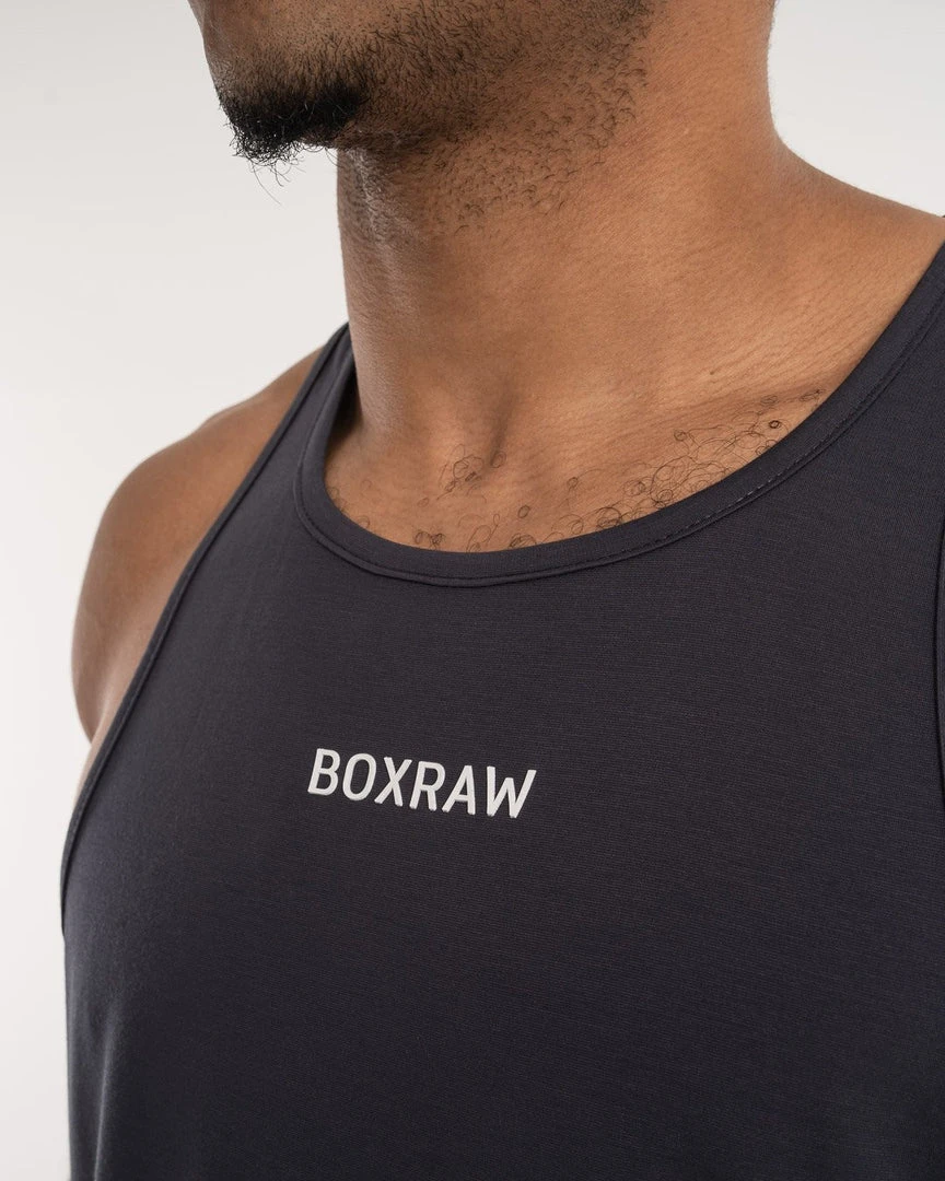 BOXRAW Men Clothing SMRT-TEC Stringer Tank - Charcoal 5 BOXRAW Men Clothing SMRT-TEC Stringer Tank - Charcoal