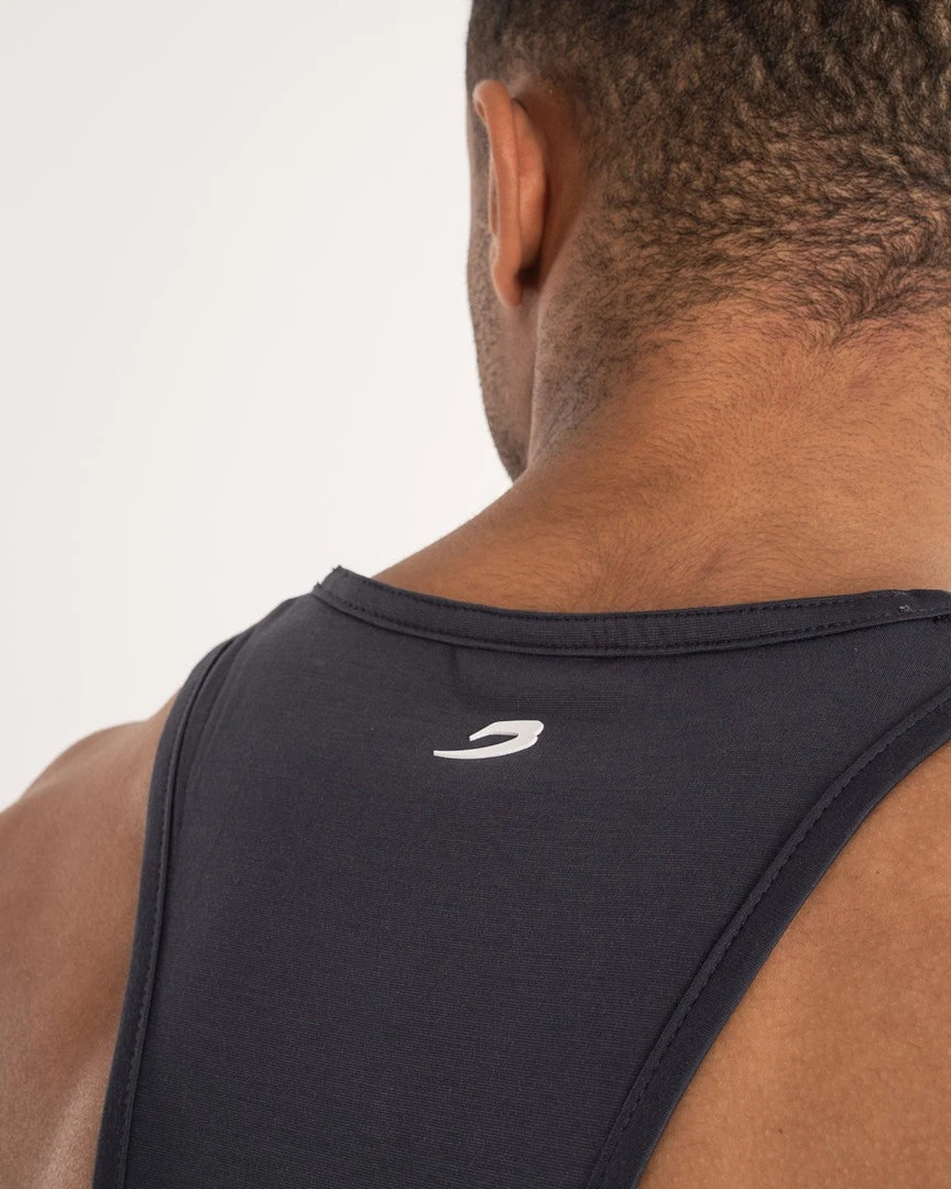 BOXRAW Men Clothing SMRT-TEC Stringer Tank - Charcoal 6 BOXRAW Men Clothing SMRT-TEC Stringer Tank - Charcoal