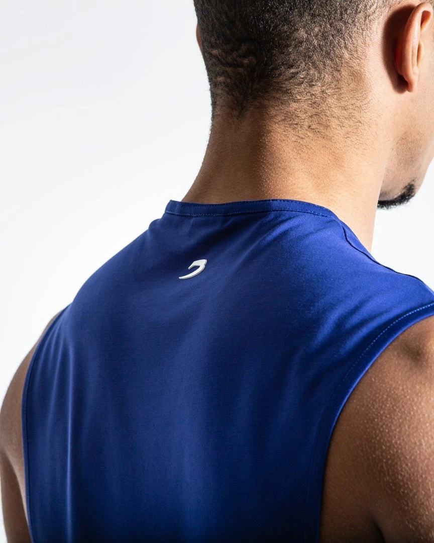 BOXRAW Men SMRT-TEC Muscle Tank - Blue Clothing 6 BOXRAW Men SMRT-TEC Muscle Tank - Blue Clothing