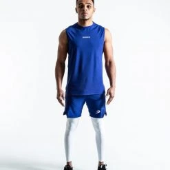 BOXRAW Men SMRT-TEC Muscle Tank - Blue Clothing