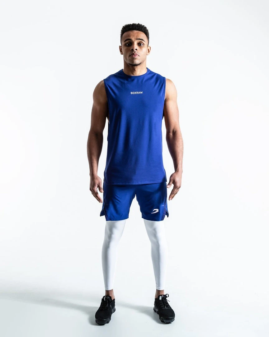 BOXRAW Men SMRT-TEC Muscle Tank - Blue Clothing 2 BOXRAW Men SMRT-TEC Muscle Tank - Blue Clothing