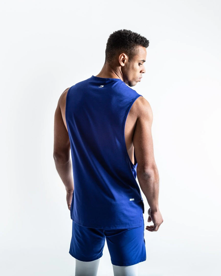 BOXRAW Men SMRT-TEC Muscle Tank - Blue Clothing 5 BOXRAW Men SMRT-TEC Muscle Tank - Blue Clothing