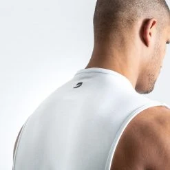 BOXRAW Men Boxing Essentials SMRT-TEC Muscle Tank - White 18 BOXRAW Men Boxing Essentials SMRT-TEC Muscle Tank - White