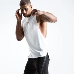 BOXRAW Men Boxing Essentials SMRT-TEC Muscle Tank - White 14 BOXRAW Men Boxing Essentials SMRT-TEC Muscle Tank - White