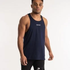 BOXRAW Men SMRT-TEC Stringer Tank - Navy Clothing