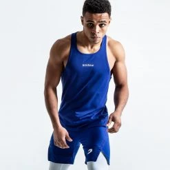BOXRAW Men Clothing SMRT-TEC Stringer Tank - Blue