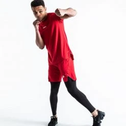 BOXRAW Men SMRT-TEC T-Shirt - Red Clothing