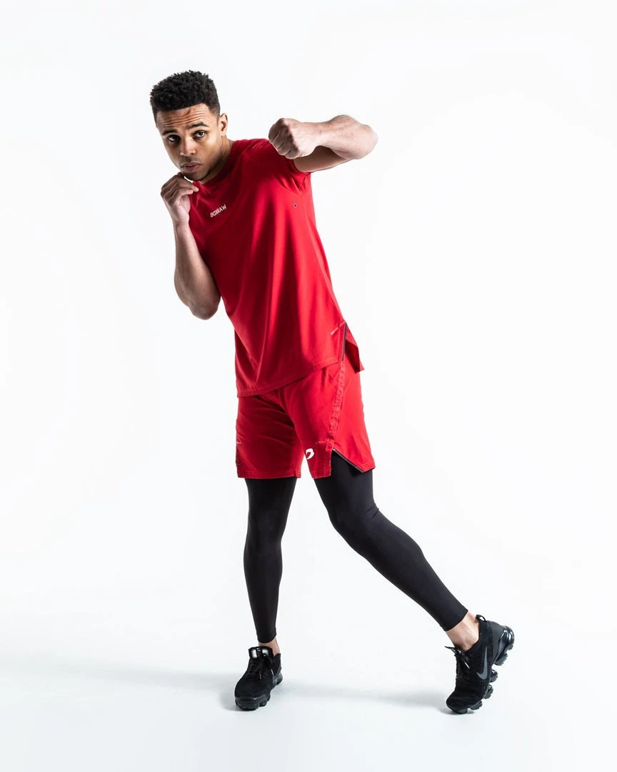 BOXRAW Men SMRT-TEC T-Shirt - Red Clothing 2 BOXRAW Men SMRT-TEC T-Shirt - Red Clothing