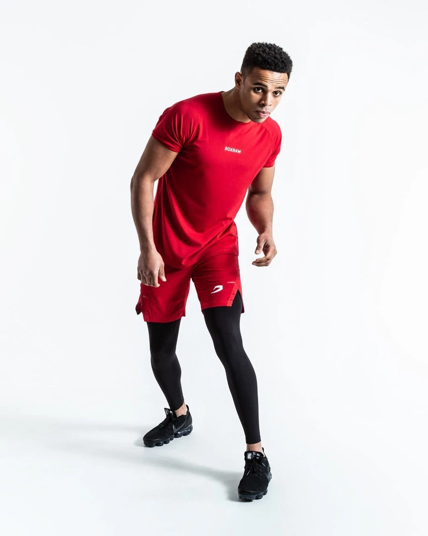 BOXRAW Men SMRT-TEC T-Shirt - Red Clothing 3 BOXRAW Men SMRT-TEC T-Shirt - Red Clothing