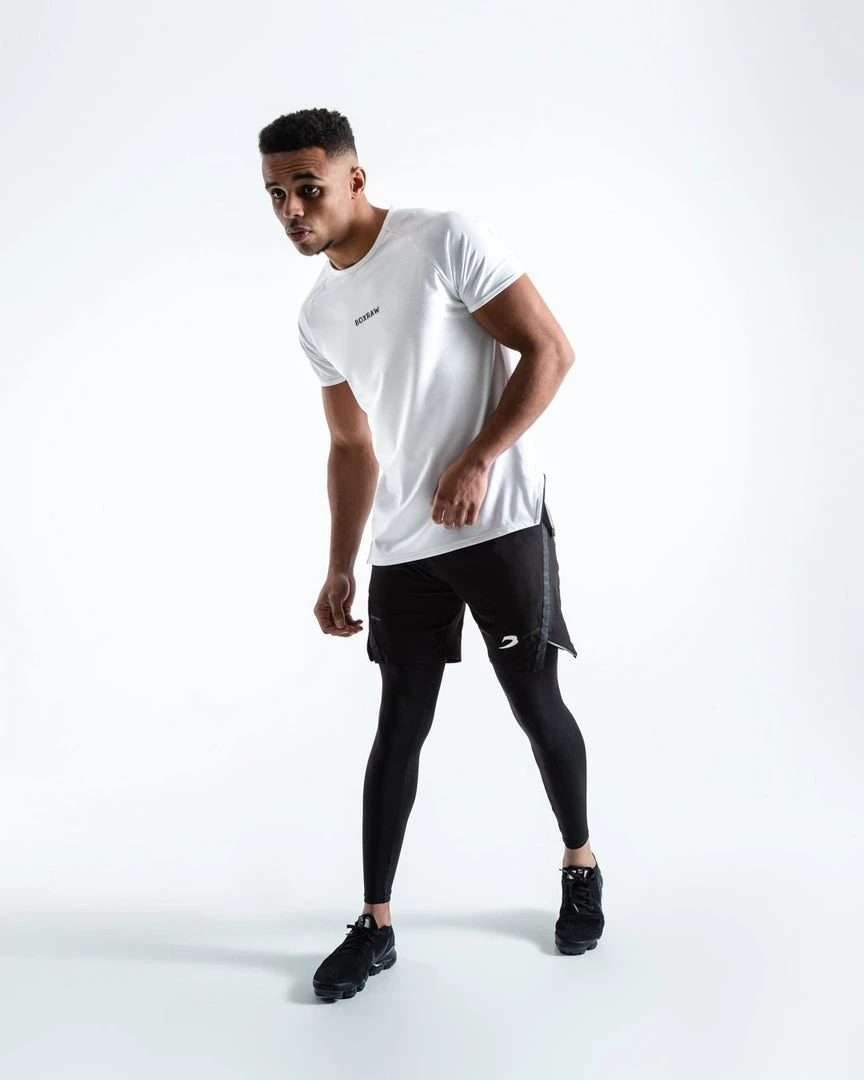 BOXRAW Men Clothing SMRT-TEC T-Shirt - White 2 BOXRAW Men Clothing SMRT-TEC T-Shirt - White