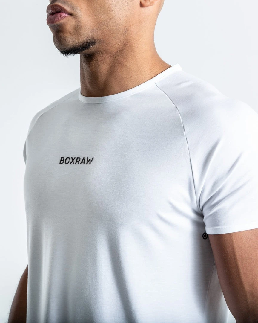 BOXRAW Men Clothing SMRT-TEC T-Shirt - White 4 BOXRAW Men Clothing SMRT-TEC T-Shirt - White