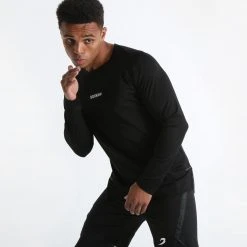 BOXRAW Men SMRT-TEC Long Sleeve T-Shirt - Black Boxing Essentials