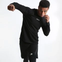 BOXRAW Men SMRT-TEC Long Sleeve T-Shirt - Black Boxing Essentials 10 BOXRAW Men SMRT-TEC Long Sleeve T-Shirt - Black Boxing Essentials