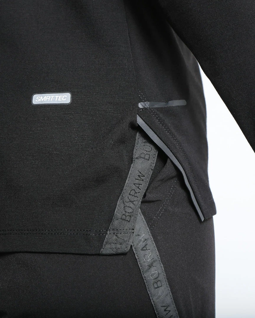 BOXRAW Men SMRT-TEC Long Sleeve T-Shirt - Black Boxing Essentials 8 BOXRAW Men SMRT-TEC Long Sleeve T-Shirt - Black Boxing Essentials