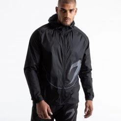 BOXRAW Men Sanchez Windbreaker Jacket - Black