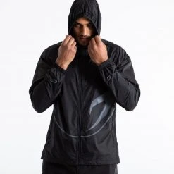 BOXRAW Men Sanchez Windbreaker Jacket - Black