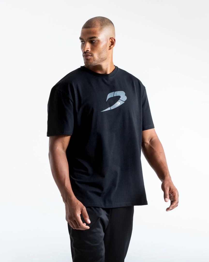 BOXRAW Men Glitch Strike T-Shirt - Black Clothing 4 BOXRAW Men Glitch Strike T-Shirt - Black Clothing