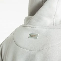 BOXRAW Men Strike Logo Hoodie - Grey Stone