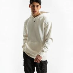 BOXRAW Men Strike Logo Hoodie - Cream Clothing