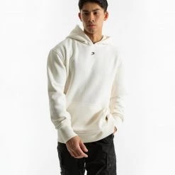 BOXRAW Men Strike Logo Hoodie - Cream Clothing