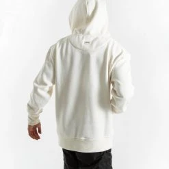 BOXRAW Men Strike Logo Hoodie - Cream Clothing