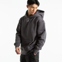 BOXRAW Men Clothing Strike Logo Hoodie - Charcoal 11 BOXRAW Men Clothing Strike Logo Hoodie - Charcoal