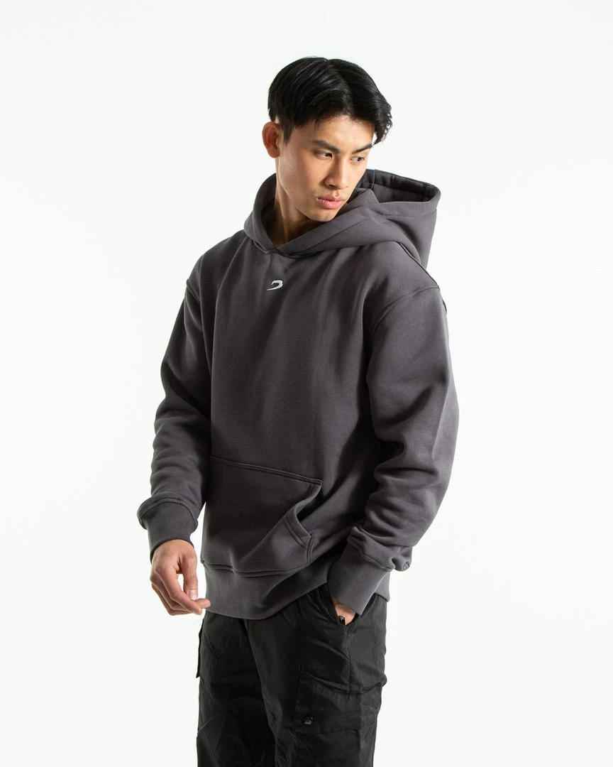 BOXRAW Men Clothing Strike Logo Hoodie - Charcoal 3 BOXRAW Men Clothing Strike Logo Hoodie - Charcoal